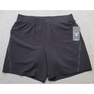 VRST Golf Running Shorts Mens Large Black Compression Liner Pull On 7" Inseam
